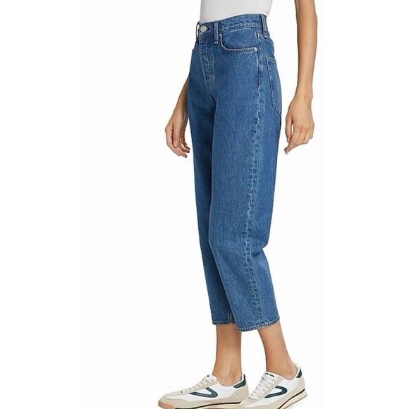 rag & bone Alissa High-Rise Cropped Barrel Wide Leg Jeans Size 27 Denim Casual - Picture 1 of 10